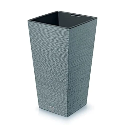 Image of Prosperplast Furu Collection Cement Planter with Tank 24 x 45 cm Capacity 7.5 L, 7,5 L