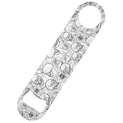 Image of Grindstore Skulls &amp; Roses Bar Blade Bottle Opener 18 x 4cm