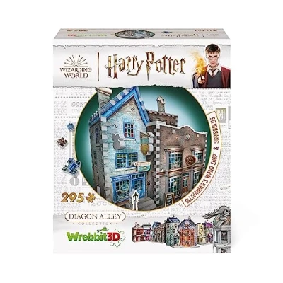 Image of Wrebbit3D Diagon Alley Collection: Ollivanders &amp; Scribbulus (295pc) 3D Puzzle Ages 14+