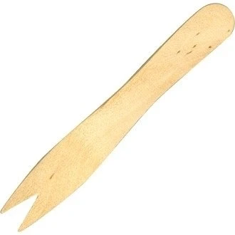 Image of Disposable Wooden Chip Fork (Pack 1000) great for parties, bbqs, picnics and events