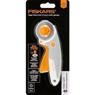 Image of Fiskars® Easy Change Trigger Rotary Cutter (45 mm) White