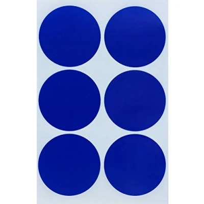Image of Coloured Round Blue Sticker Dot Labels 5CM (50mm) Permanent Adhesive Label Stickers 540 Pack by Royal Green