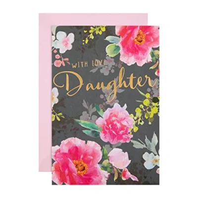 Image of Hallmark Birthday Card for Daughter Classic Floral Design