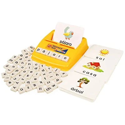Image of BOHS Spanish Literacy Wiz Fun Game Espanol Lower Case Sight Words 60 Flash Cards Preschool Language Learning Educational Toys
