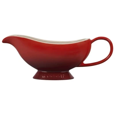 Image of Le Creuset Cerise Stoneware 460ml Gravy Boat