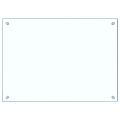 Image of vidaXL Kitchen Backsplash Transparent 70 x 50 cm Tempered Glass