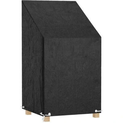 Image of vidaXL Graden Chair Cover 8 Eyelets 65x65x80/120 cm Polyethylene