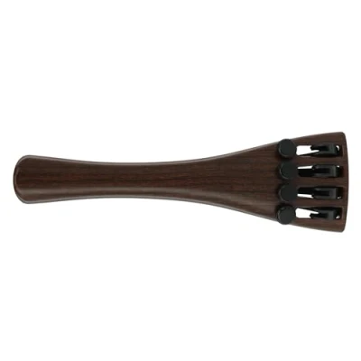Image of Wittner Cello Tailpiece Standard 1/4 1/8 Hi Tech Plastic with 4 Fine Tuners Ultra Light Rosewood