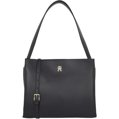 Image of Tommy Hilfiger Legacy Satchel Handbag, Women&#039;s, Size: One Size, Black