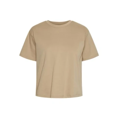 Image of PIECES Women&#039;s Pcskylar SS Tee Noos Cp T Shirt, Nomad, XS