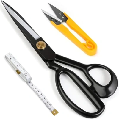 Image of Professional Tailor Scissors 9 Inch(22.8cm) for Cutting Fabric Heavy Duty Leather Industrial Sharp Sewing Shears Home Office Artists Dressmakers