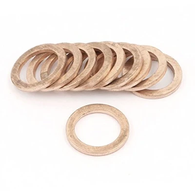 Image of 10pcs 12 mm x 17 1.5 Copper Crush Washer Ring Flat Seal