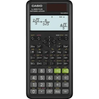 Image of Casio FX 85ES Plus 2 Scientific Calculator, 252 Functions, 11 x 77 162 mm, Black