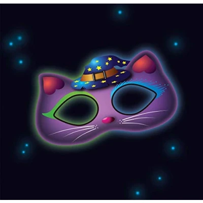 Image of Amscan 9902345 Glow Stick Mask Cat