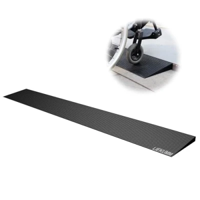 Image of LIEKUMM 15mm Rise Threshold Ramp, 650KG Capacity Non Slip Rubber Ramps for Door Threshold, Driveways, Steps, Stairs, Curb Bicycles, Scooter