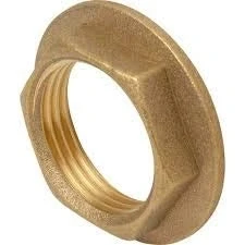 Image of Brass FLANGED BACKNUT Sizes 3/4&quot; BSP + Free Plastic Washer (for Bath TAPS &amp; Other Plumbing)