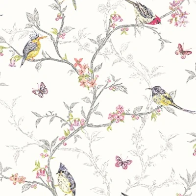 Image of Holden Decor 98080 Paper Wallpaper, The Enchanted Garden Collection, 10.05 m x 0.53
