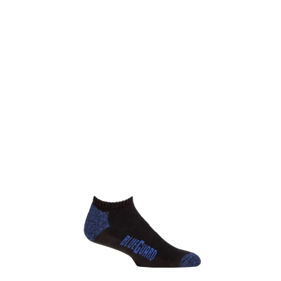 Image of Mens 1 Pair Blueguard Trainer Socks Black 6 8.5