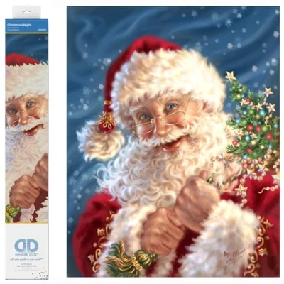 Image of DIAMOND DOTZ Painting Kit: Intermediate, DD12, Christmas Night, 52 x 67cm