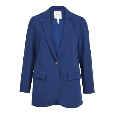 Image of Object Women&#039;s Objsigrid L/S Blazer Noos Long, Estate Blue, 10