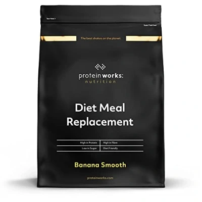 Image of Protein Works Diet Meal Replacement, Nutrient Dense Complete Meal, Immunity Boosting Vitamins, Affordable, Healthy And Quick, 28 Meals, Banana Smooth, 2kg