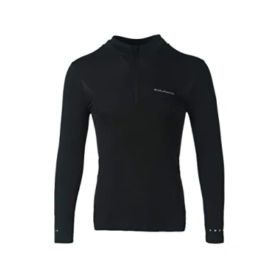 Image of Endurance Jaro Seamless Midlayer for Men Dark Grey Melan, Size L/XL, Lightweight &amp; Breathable Running Gear