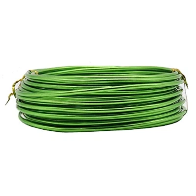 Image of Aluminium Wire Rolls 10m Bendy Craft Silver for Jewelry Making,DIY Sculpture,Modelling Making and Crafts(Green,Diameter 1.0mm)
