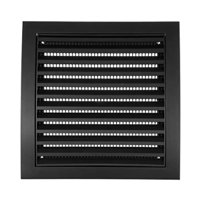 Image of Vent Systems 190 x mm / 7.5 Inch Anthracite Square Louvered Air Supply Cover Dryer, Conditioner Cover, HVAC Exhaust Ventilation Grille for Bathroom, Home, Kitchen