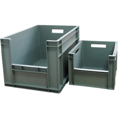 Image of Standard Euro Industrial Plastic Storage Boxes Heavy Duty Container Crate (63 lt 400 x 600 340 mm, Blue)
