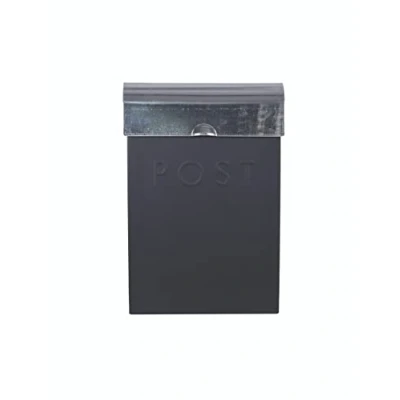 Image of Original Post Box by Garden Trading Crafted in Galvanised Steel &amp; Powder Coated H37 X W25 D9cm