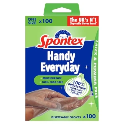 Image of Spontex 100 Handy Multipurpose Disposable Gloves