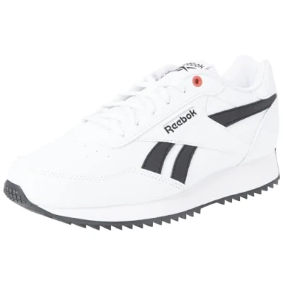 Image of Reebok Unisex Rewind Run Ripple Sneaker, FTWR White/Vector Red/Core Black, 5 UK