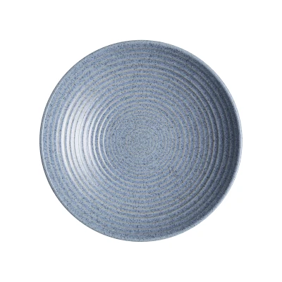 Image of Denby Studio Blue Flint Medium Ridged Bowl