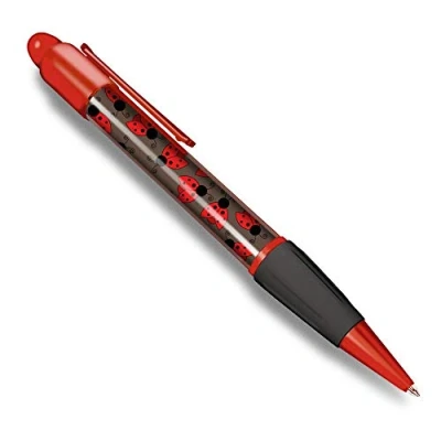 Image of Destination Vinyl ltd Beautiful and comfortable Red Ballpoint Pen (Black Ink) Pretty Ladybirds Bug Insects Beetle #8508