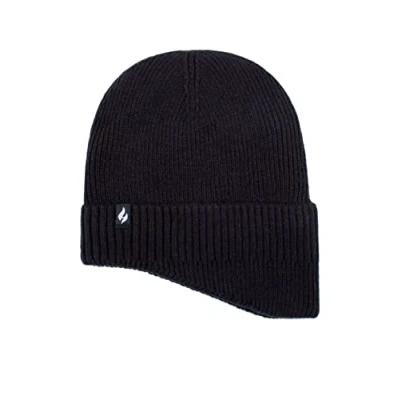 Image of Mens 1 Pack SOCKSHOP Heat Holders Expedition Drop Neck Hat Navy One Size