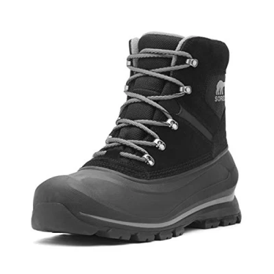 Image of Sorel BUXTON LACE WATERPROOF Men&#039;s Snow Boots, Black (Black x Quarry), 9 UK