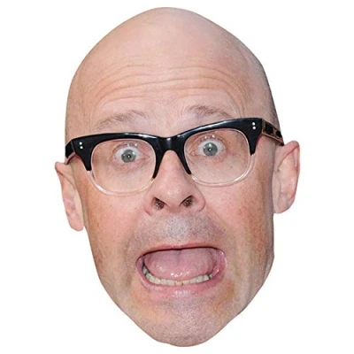 Image of Harry Hill Celebrity Mask, Flat Card Face, Fancy Dress Mask