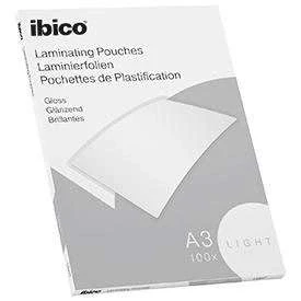 Image of Ibico Basics A3 Gloss Laminating Pouches Light Pack of 100