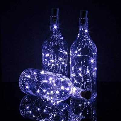 Image of 2X Sets of Bright White Bottle Top String Lights Starry Wine/Gin Decorations