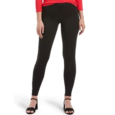 Image of HUE Women&#039;s Ponte Leggings?? ?????????ponte ???ponte Leggings?????? Ponte????? ???????ponte leggings pants, Black, M UK