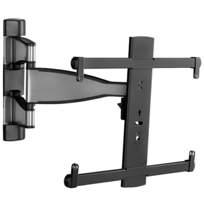 Image of Sanus Premium Full Motion TV Wall Mount for 32&quot; 55&quot; TVs Stainless Steel Finish with FluidMotion Design Smooth Extension, Tilt,
