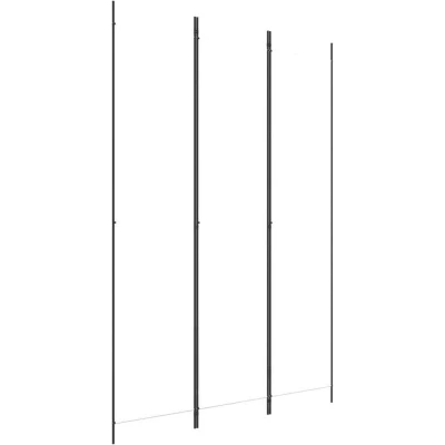 Image of vidaXL 3 Panel Room Divider White 150x220 cm Fabric