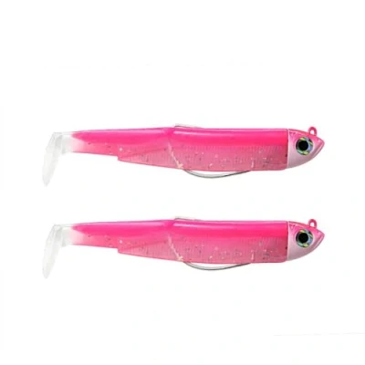 Image of FIIISH Black Minnow No.2 9cm Double Combo Shore 5g Rose Fluo Bm1486