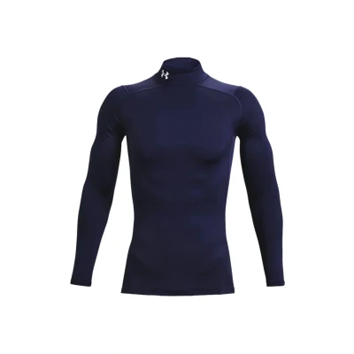 Image of Under Armour Men&#039;s UA CG Comp Mock, Base Layer with a Polo Neck, Thermal Long Sleeve Top for Winter Running and Skiing Anti Odour Technology