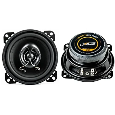 Image of Juice S420 4 Inch 10 cm 2 Way Coaxial Car Door or Parcel Shelf Speaker Upgrade, Efficient Power Handling, 220 Watts Peak