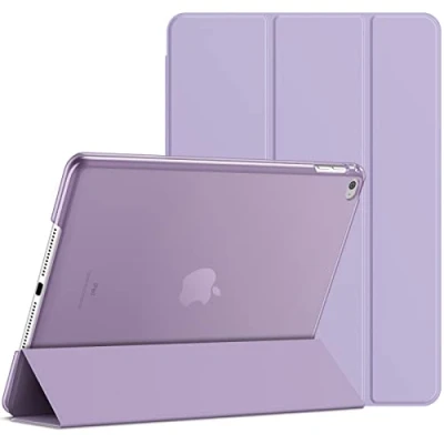 Image of JETech Case for iPad Air 2 (Not 1st Edition), Smart Cover Auto Wake/Sleep (Light Purple)