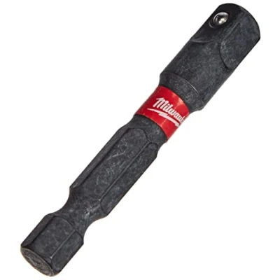 Image of Milwaukee Shockwave 48325030 Socket Spanner Insert 1/4 Inch Hexagonal to Square, 12 x 4.7 2.6 cm