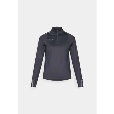 Image of HOKA Glidetech Quarter ZIP Long sleeved top, Women&#039;s, Size: Small, Black