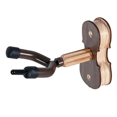 Image of OFKPO Hardwood Violin Wall Mount Hook Holder stand Hanger for Home &amp; Studio
