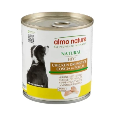 Image of almo nature HFC Natural Wet Dog Food, Chicken Drumstick, 280 g, Pack of 12